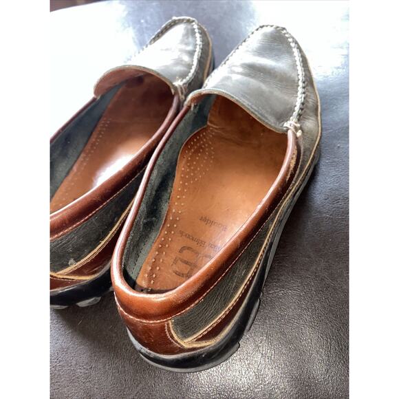 Allen Edmonds Boulder Size 10B Black Leather Loafer Driving Shoes - Picture 14 of 16